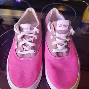 Vans Women's Pink Canvas Sneakers